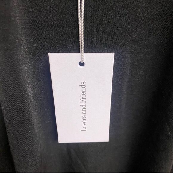 Lovers + Friends Black Halter Maxi Dress x Anja Dujković Ula backless Revolve S - Picture 8 of 9